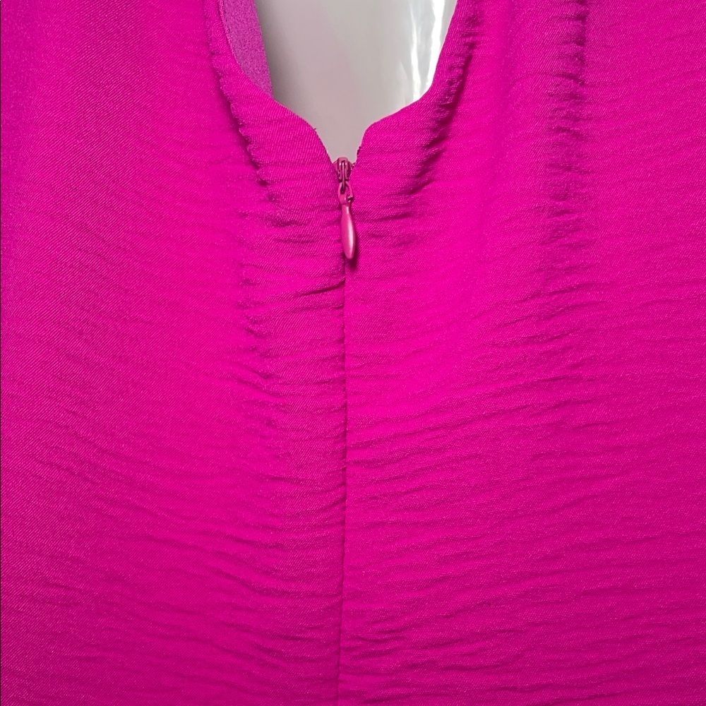 DKNY Fuchsia High Low Dress sz 10 - Picture 5 of 7